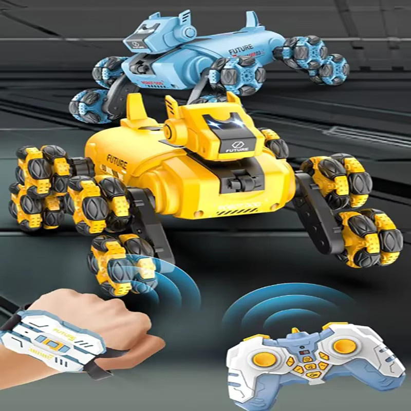 CONUSEA RC Stunt Hund, Fernbedienung Roboter, mit Musik und Spray, Dual Modus - Bild 1