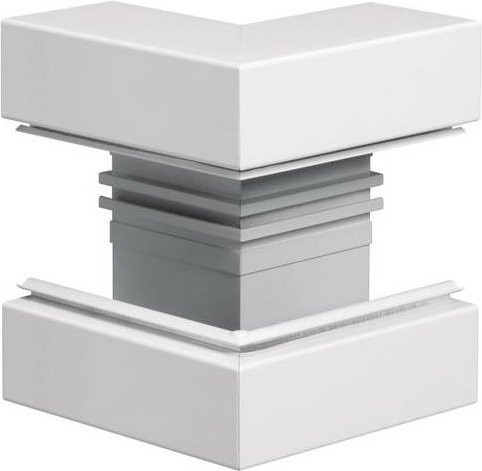 Hager Außeneck BRA6517039016 Weiß B: 17,0 cm, T: 6,8 cm - Bild 1