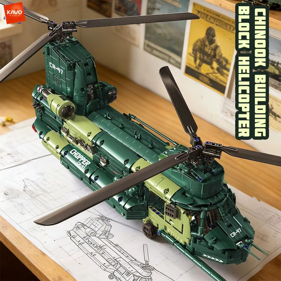 KAVOWORLD Chinook-Transporthubschrauber, Bausteinset, 1826 Teile - Bild 3