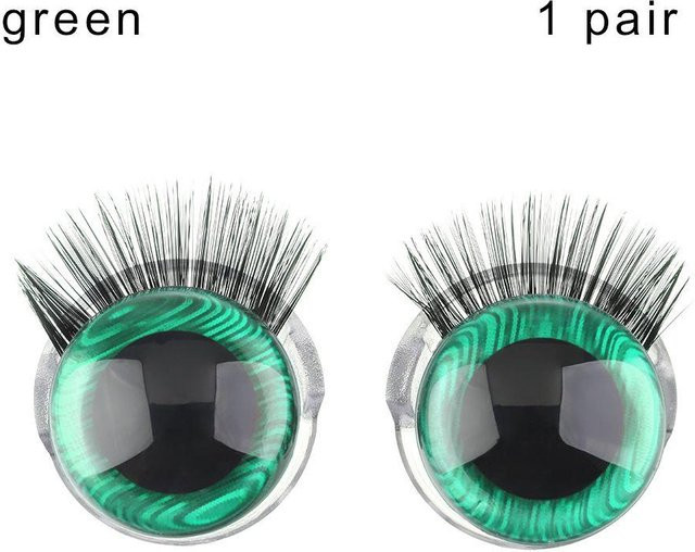 Discover Intime 3D Augen mit Wimpern, Sicherheitsaugen, Zubehör, ab 6 Jahren - Bild 1