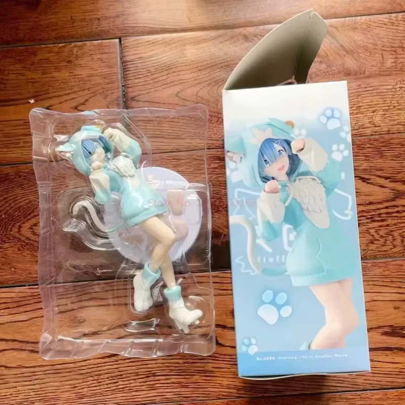 Bandai Anime Figur Re:Zero Kara Hajimeru Isekai Seikatsu Rem und Ram aus PVC, Multicolor, Höhe: 22 cm - Bild 4