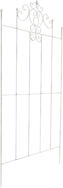 DELUKE Rankgitter HEIKE aus Metall in Weiß im Landhausstil als Rankhilfe für Kletterpflanzen, B/T/H: 86 x 2 x 170 cm - Bild 1