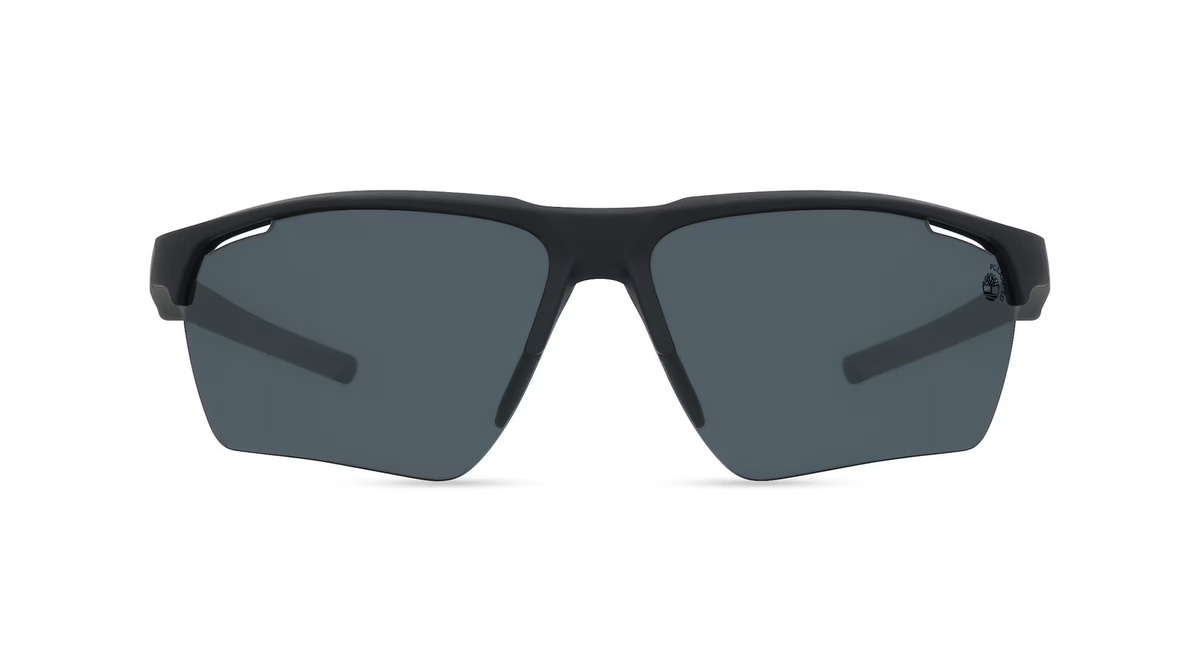 Timberland TB00068 Sonnenbrille, Halbrand, Eckig, Kunststoff, Herren, schwarz, grau - Bild 1