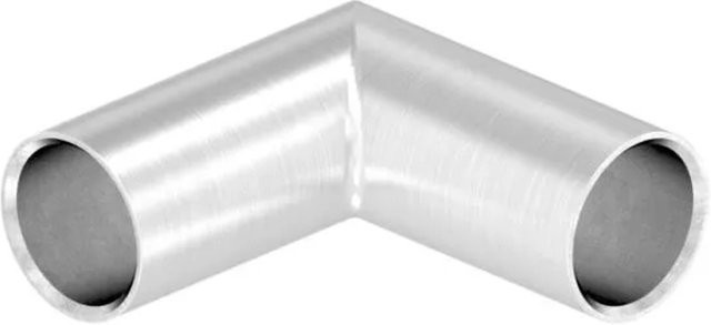 FeNau Rundstabverbinder aus V2A Edelstahl Ø 10 mm 90 Grad Winkel zum Kleben in Silber - Bild 1