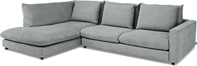Polsterecke SANSIBAR LIVING WANGEROOGE in Grau/Silber mit L-Form und passenden Kissen - Bild 1