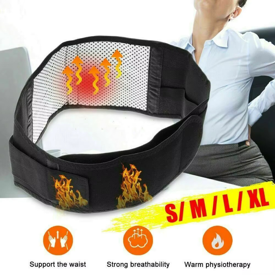 Unisex Magnetischer Rückenstützgürtel mit Selbsterwärmung und Massagefunktion - Bild 2