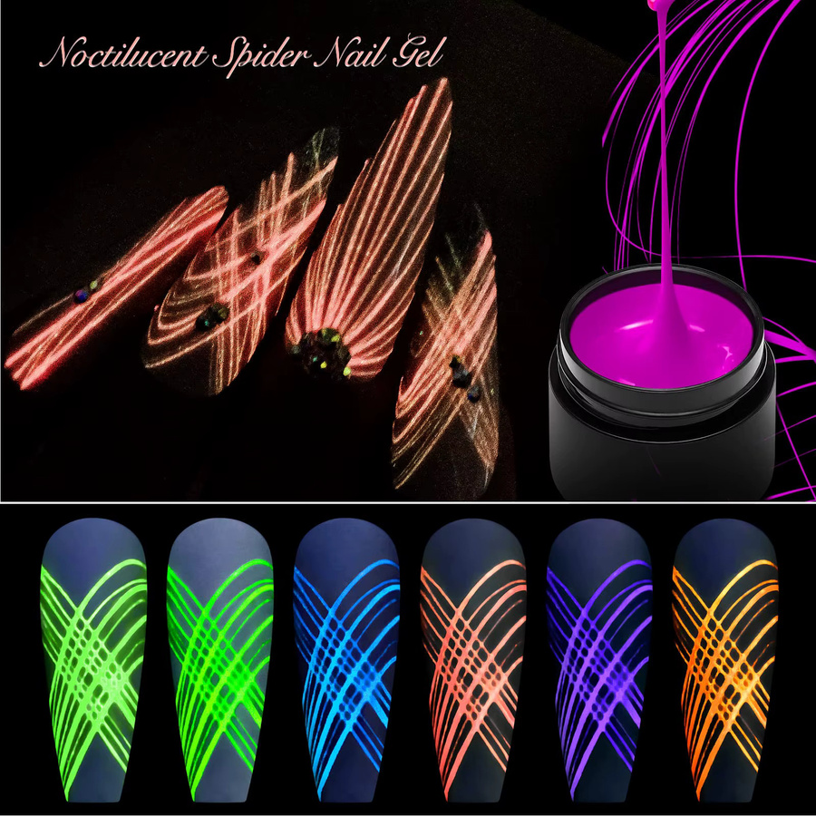 DUOLINGDAI Nagellack Set Semi Permanent UV Gel, 6 Stück, Glänzend - Bild 6