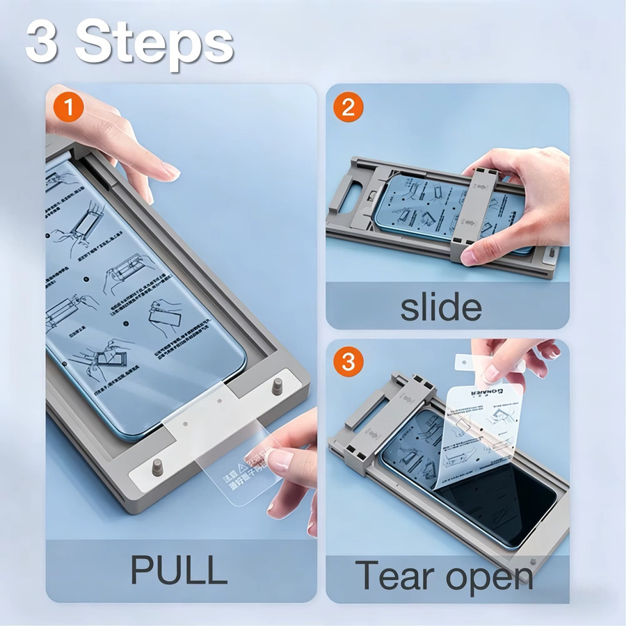 3er-Pack Displayschutzfolie für Samsung Galaxy S26 S25 S24 S23 S22 S21 Ultra und Note 20, transparent mit Installations-Kit zur staubfreien Positionierung - Bild 1