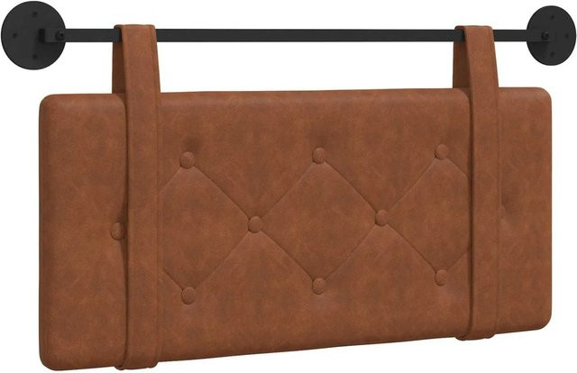 vidaXL Wandpaneel mit Polsterung in Braun, Modernes Design aus Kunstleder und MDF, Breite: 80 cm - Bild 1