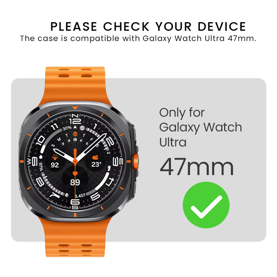 Samsung Galaxy Watch Ultra Displayschutzfolie, Silikon, Schwarz, Unisex - Bild 2