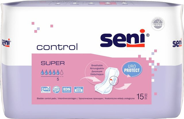 SENI Inkontinenz-Einlagen, 15 Stück, Unisex - Bild 1
