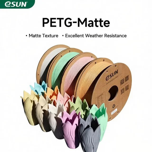 ESUN Matte PETG 3D-Druckfilament 1,75mm, 2kg (2 x 1kg) - Bild 1