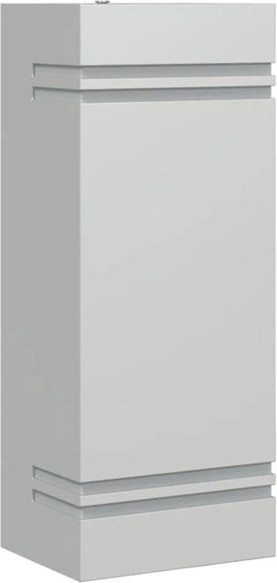 vidaXL Außenwandleuchte aus Edelstahl in Silber für Garten, Veranda und Außenbereich mit IP44 Schutz und GU10 Fassung - Bild 1