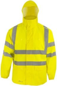 ASATEX Regenjacke RJG in Gelb, Größe S, nach EN ISO 20471 Klasse 3