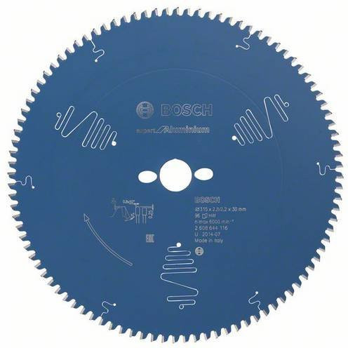 Bosch Kreissägeblatt Expert for Aluminium, Carbide Tipped, Blau, Durchmesser: 315 mm, Bohrung: 30 mm, Breite: 2,8 mm, 96 Zähne - Bild 1