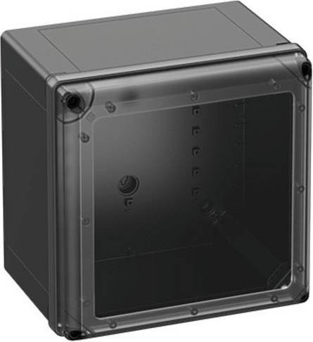 Spelsberg GEOS-L 3030-22-to/sw Leergehäuse aus Polycarbonat in Schwarz, B/T/H: 30,0 x 30,0 x 22,6 cm - Bild 1
