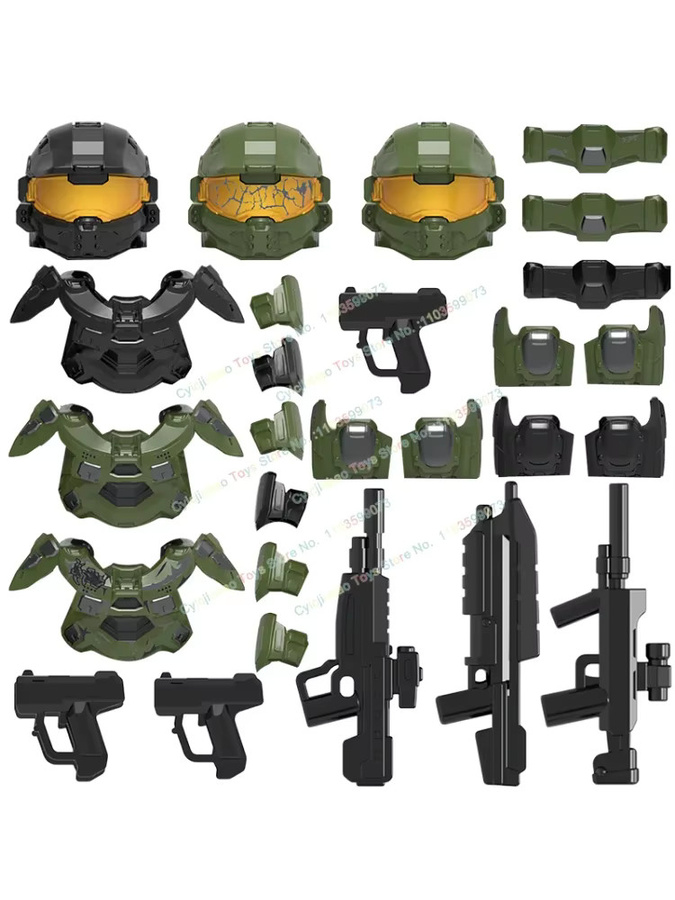 cyicjinbao Gepanzerte Soldaten Grüne Krieger, Actionfiguren, Zubehör - Bild 3