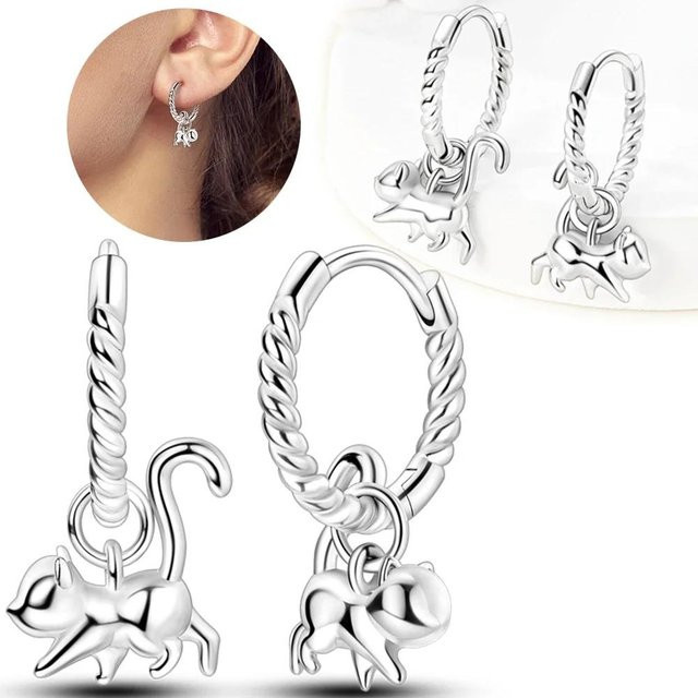 Ohrringe und Ohrhänger 925 Silber, Zirkonia, Damen - Bild 1