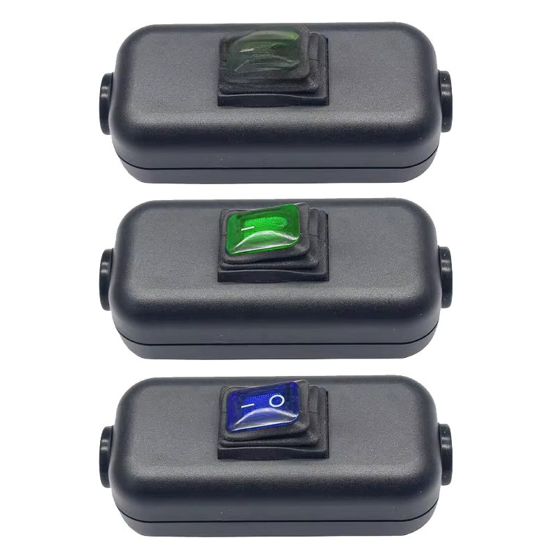 Passvvell Inline-Kabelschalter mit LED-Anzeige, wasserdicht IP65, rot, max. 250 V, 6 A - Bild 5