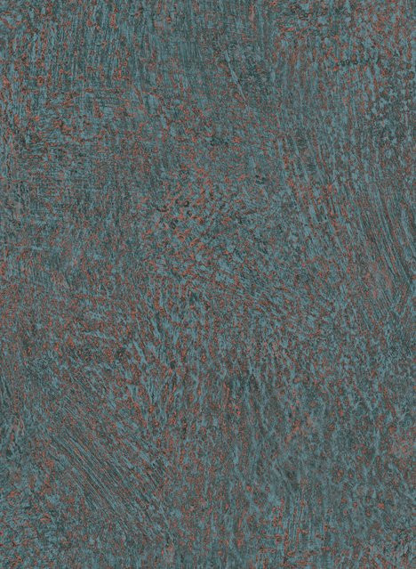 Arte International Tapete Canyon in Denim Blue mit abstraktem Design aus Vlies - Bild 1