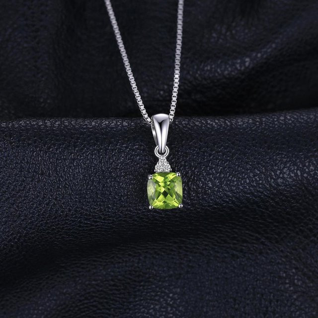 Jewelrypalace Anhänger Halskette, 925 Silber, Peridot, Damen, 45 cm - Bild 1