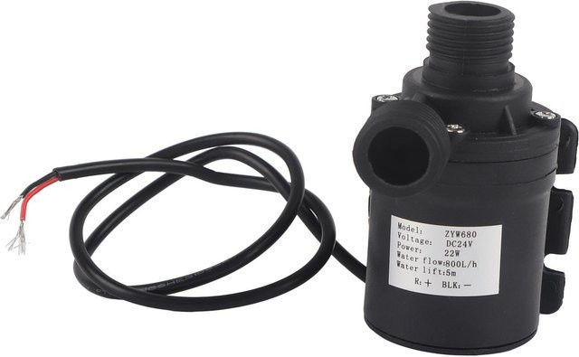 CosyHome Heißwasser-Umwälzpumpe mit bürstenlosem Motor für Solarenergie und Aquarium in Schwarz, 800L/H, 5M Förderhöhe - Bild 1