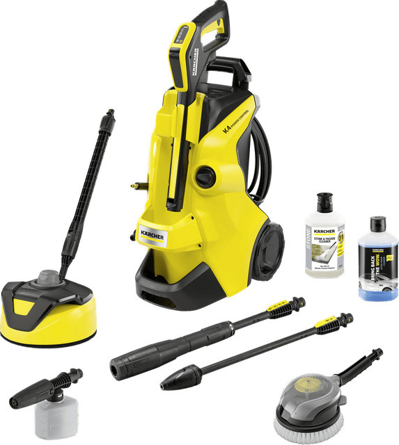Kärcher K4 Power Control Flex Car & Home Hochdruckreiniger in Gelb und Schwarz mit 420 l/h - Bild 1