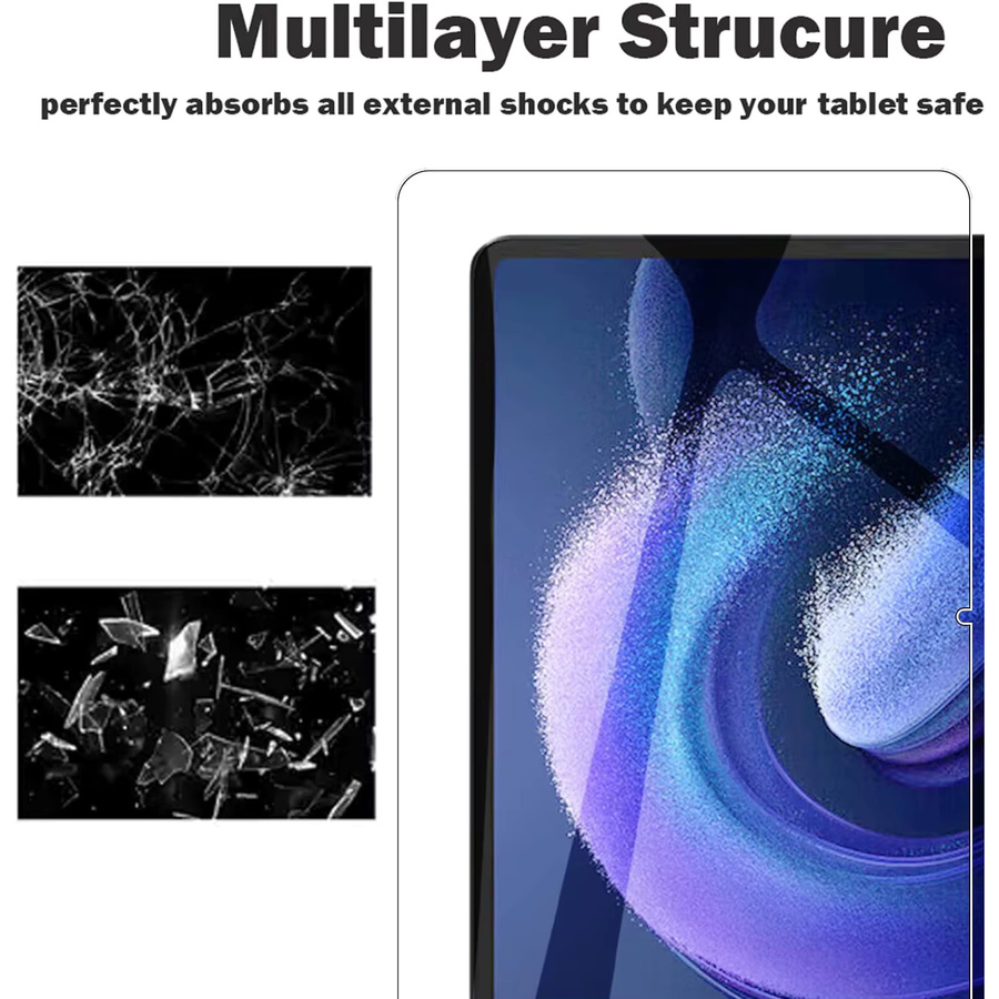 2 Stück Xiaomi Pad 6 und Pad 6 Pro Displayschutz aus 9H gehärtetem Glas, transparent, 11 Zoll 2023 - Bild 5