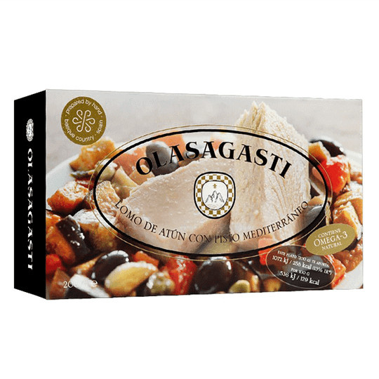 Olasagasti Thunfischfilets mit mediterranem Gemüse 200 g - Bild 1