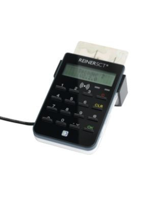 REINER SCT cyberJack RFID Standard Personalausweisleser mit PIN-Eingabe und ZKA-Standard in Schwarz mit USB-A Anschluss - Bild 3