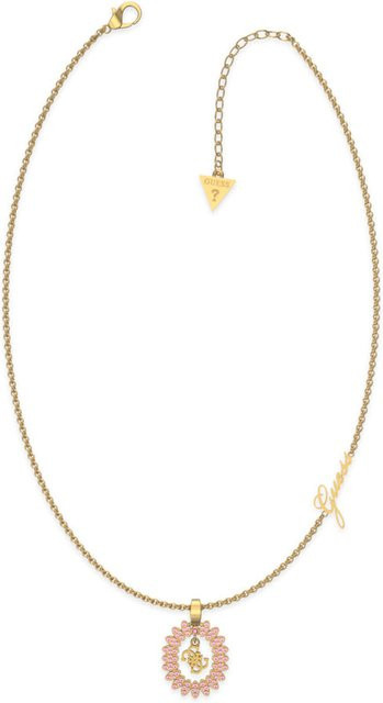 Guess Halskette Damen, Edelstahl, Gold, Kristall, Zirkonia - Bild 1
