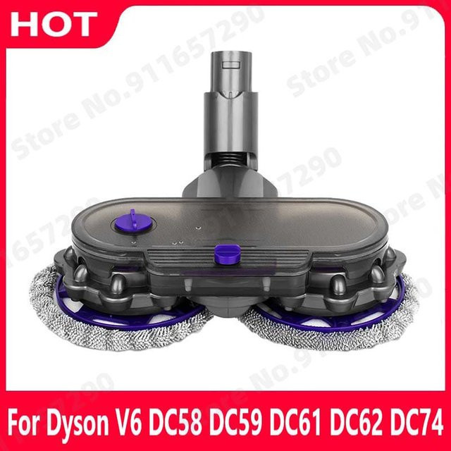 Elektrischer Moppkopfaufsatz in Grau für Dyson V6 DC58 DC59 DC61 DC62 DC74 Staubsaugerzubehör - Bild 1