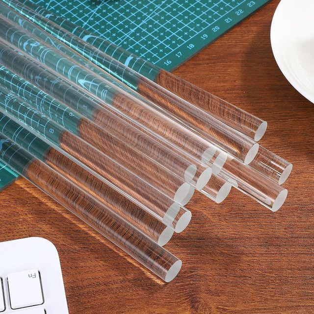 10 Stück transparente Rollwerkzeuge aus Acryl für Polymerton und Keramik, DIY Kunststoff-Rollstäbe zur Gestaltung - Bild 1