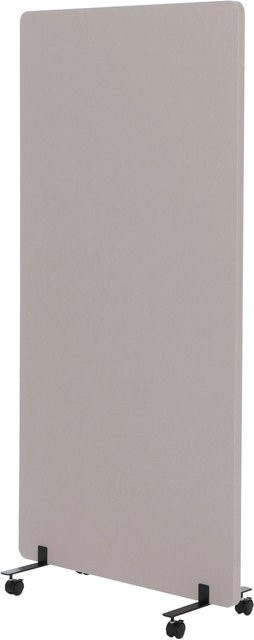 MCW Akustik-Trennwand G77 Doppelwandiger Rollbarer Raumteiler Textil Beige H: 167 cm, B: 80 cm - Bild 1