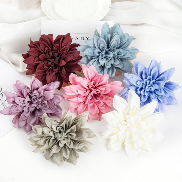 Künstliche Rosenköpfe aus Seide in Multicolour für DIY Dekorationen, Hochzeiten und Valentinstag, 10 Stück - Bild 1