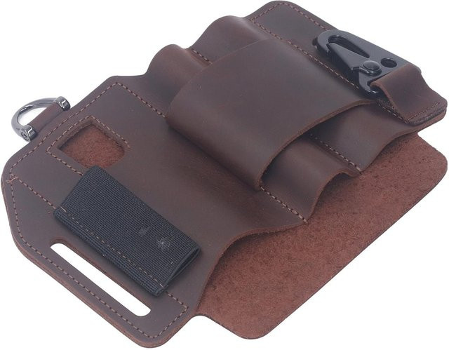 PULUZ 2 Multitool Gürtelscheide aus Leder für EDC und Arbeit in Braun - Bild 1