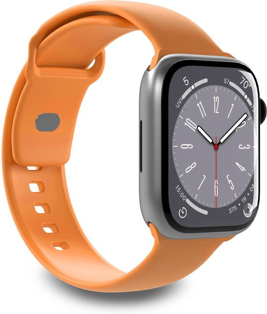 ICON Uhrenarmband Silikon, Pfirsich, Unisex, für Apple Watch 42-44-45-49mm - Bild 1