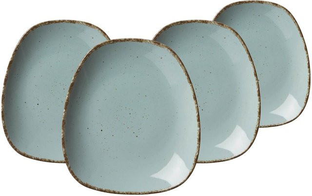Ritzenhoff & Breker Dessertteller Casa Serie, Blau, Keramik, 4er Set, Breite: 22,5 cm, Tiefe: 20 cm - Bild 1