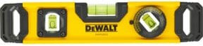DeWalt Torpedo-Hohlprofil-Wasserwaage mit rotierbarer Libelle aus Aluminium, Gelb, Breite: 25 cm - Bild 1