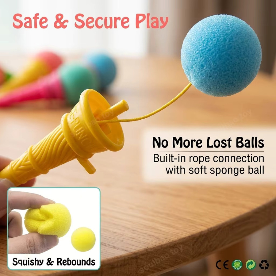 soulbao Mini-Eiscreme-Form-Schwammball-Werfer, Scherzartikel, 10-teiliges Set, bunt - Bild 2
