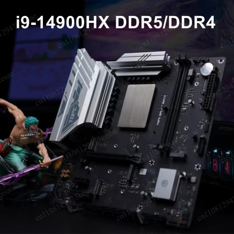 Topton MATX NAS Motherboard mit i9-14900HX, 4x NVMe, 8x SATA und USB4 in Schwarz - Bild 2