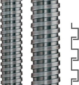 flexa Metallschutzschlauch SPR-AS aus verzinktem Stahl in Silber VDE AD14 - Bild 1
