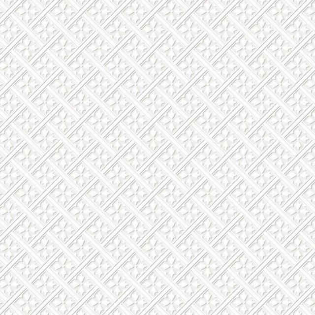 Laura Ashley Vliestapete Mr. Jones Geometric in Weiß, überstreichbar, B: 0,52 m x L: 10,05 m - Bild 1