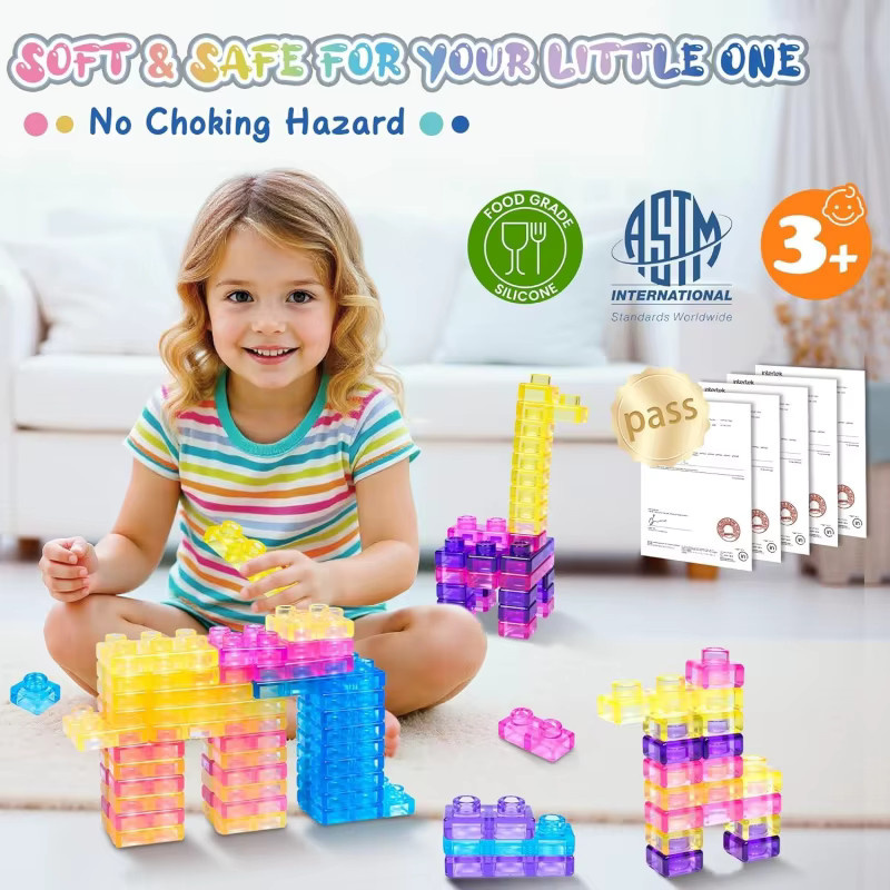 RUIYOROT Quetschspielzeug, Jelly-Bausteine, 40-teiliges Set, ab 3 Jahren - Bild 2