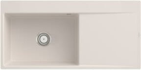 Villeroy & Boch Spüle Subway Style 60 Flat bündig links in Beige aus Keramik mit CeramicPlus Beschichtung - Bild 1