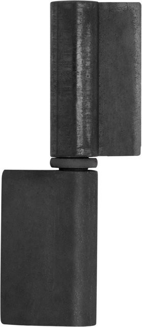 SO-TECH Anschweißband für Außenbereich aus Stahl in Schwarz Matt, Durchmesser: 16 mm, Höhe: 102 mm - Bild 1