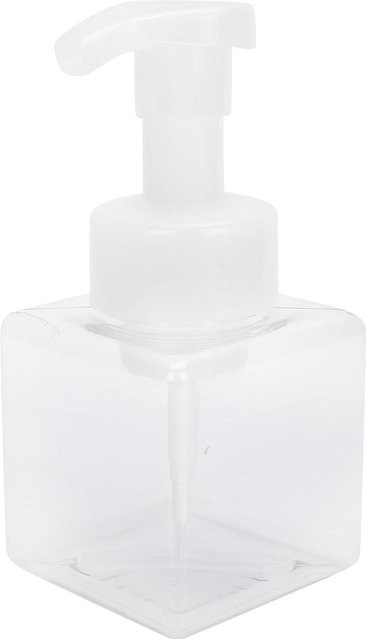 Neoglint Schaumseifenspender aus Kunststoff, transparent, 250 ml, nachfüllbare Pumpflasche für Badezimmer - Bild 1