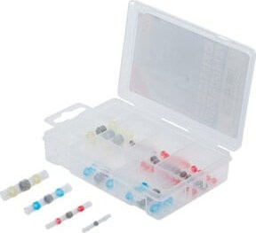 BGS Lötverbinder-Sortiment 85222 mit Schrumpfschlauch, 30-teilig, Multicolor - Bild 1