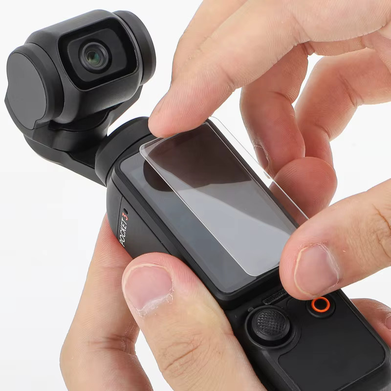DIXSG Gehärtete Glasfolie für DJI OSMO Pocket 4, kratzfeste Displayschutzfolie und Objektivfolie, transparent - Bild 2