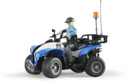 Bruder Einsatzfahrzeug Modell Quad mit Polizist Fertigmodell Spezialfahrzeug - Bild 1